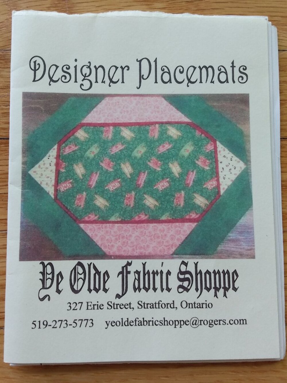 Quilted Placemats Sewing Pattern Kitchen Dining Textile Linens DIY Quilting